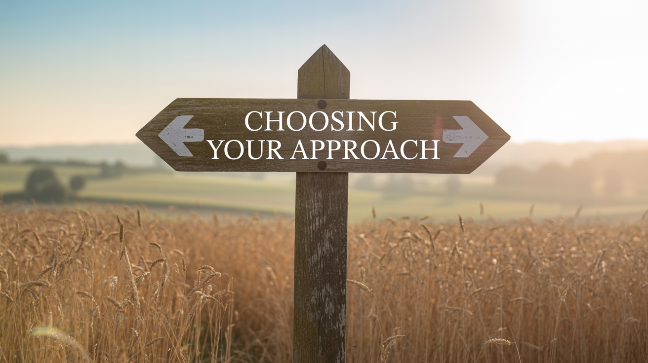 Decision framework for choosing your approach