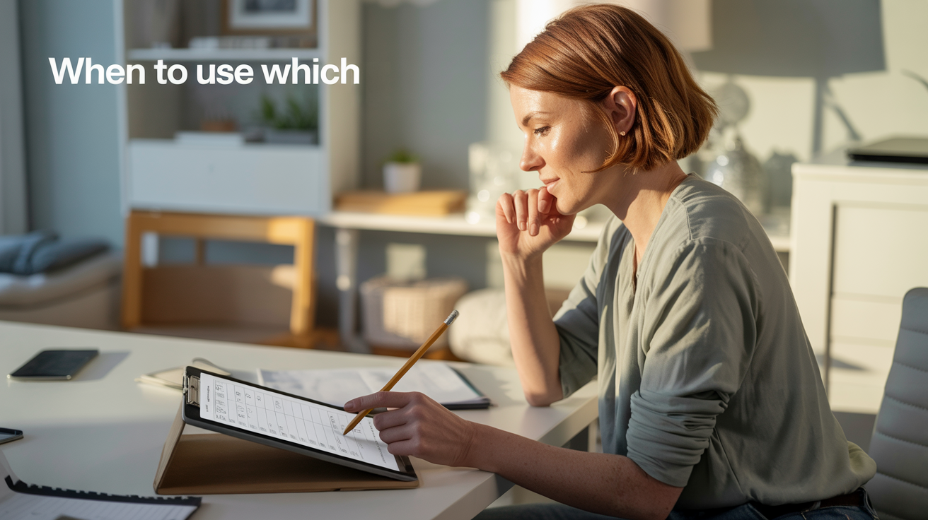 When to use which approach: practical guide