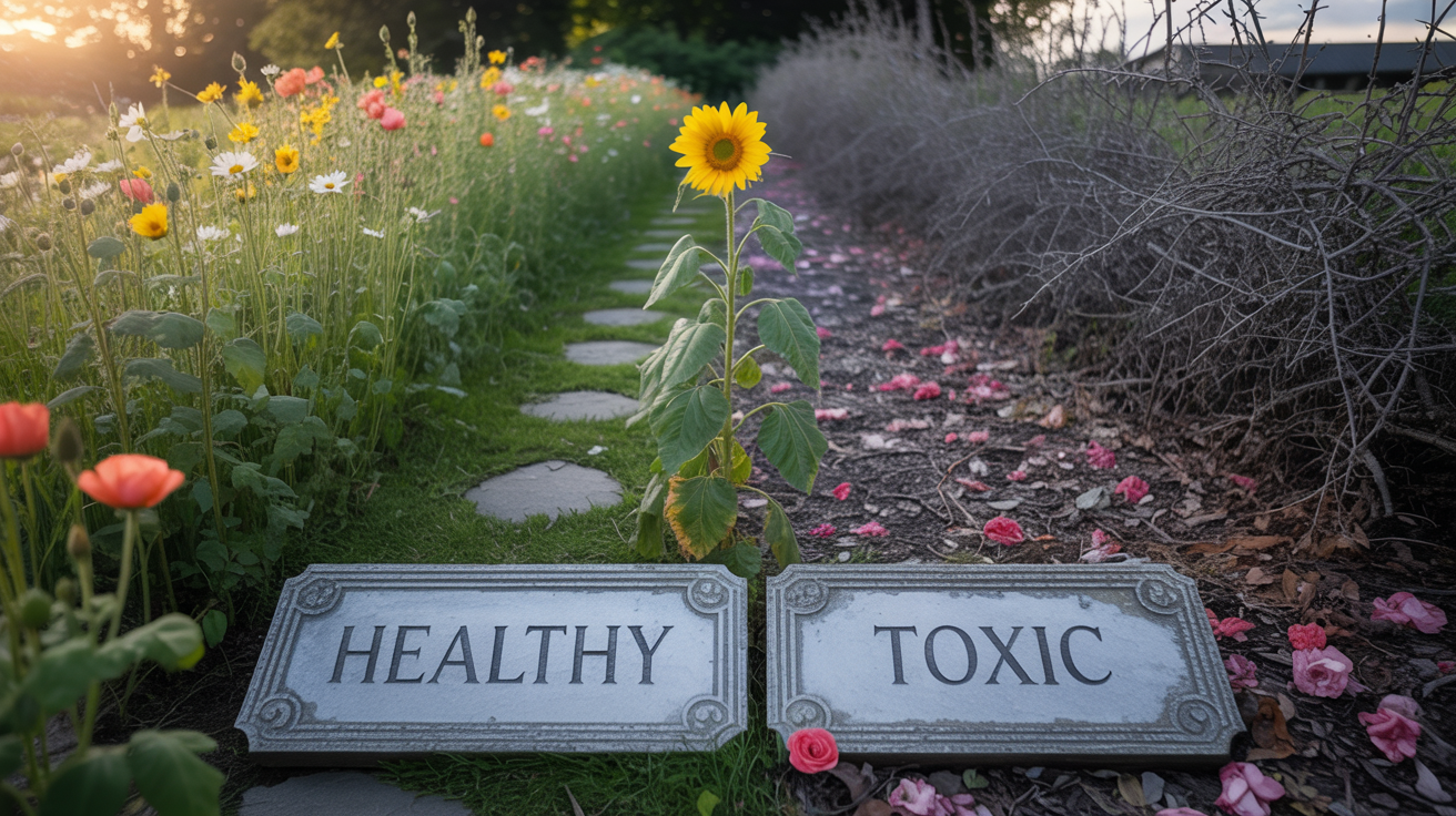 Comparison between healthy and toxic positivity approaches